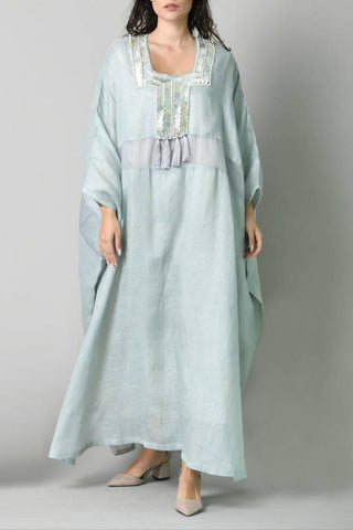 Mint Flowy Kaftan