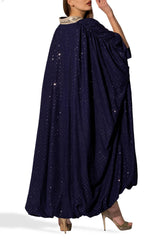 Navy Blue Kaftan